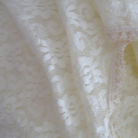 Vintage Kathryn Deene Full Length White Lace Night Gown 26/28 Nylon Sleeveless - Picture 9 of 14